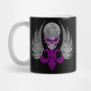 Skull De Lis Distressed Option Mug